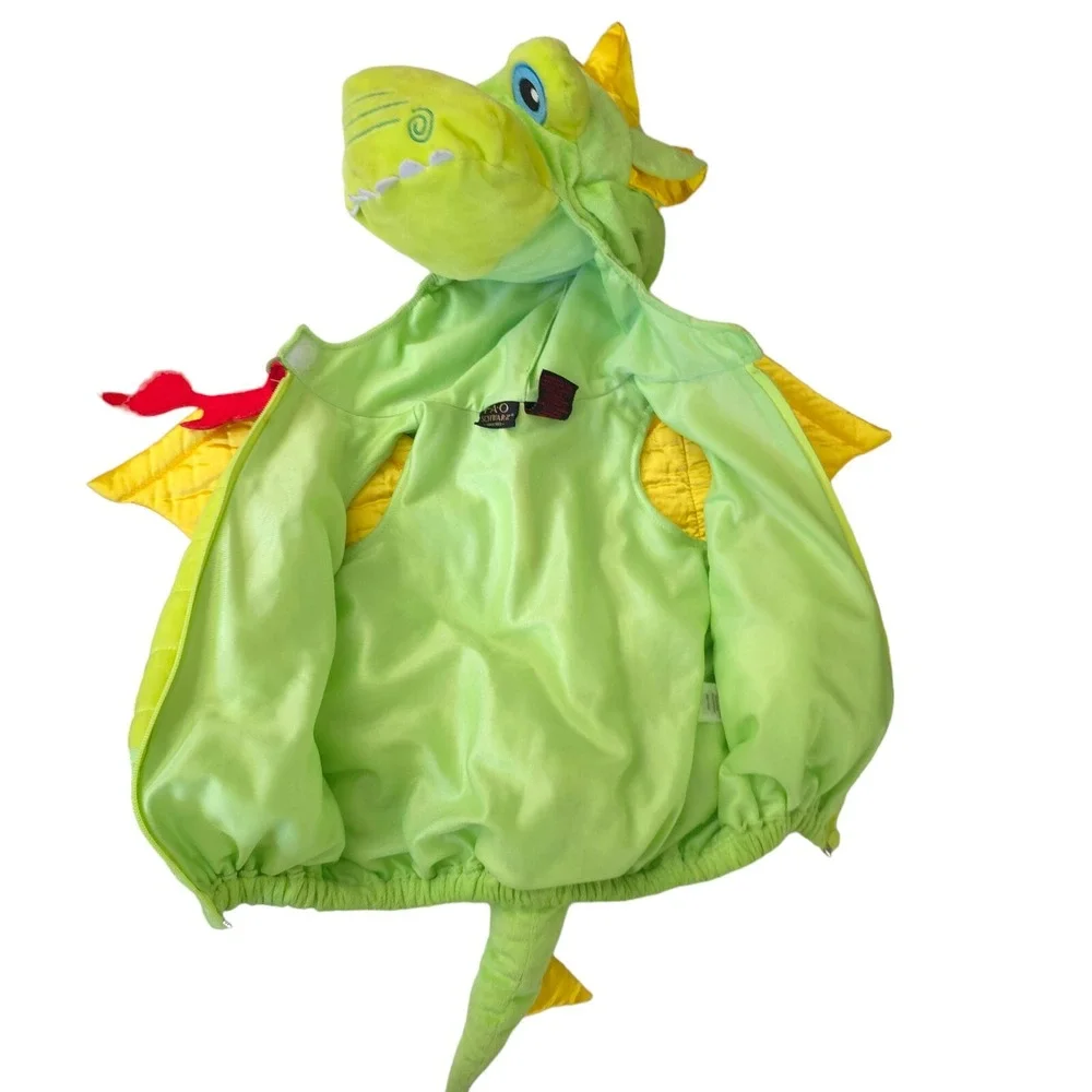 FAO Schwarz Infant Fire Breathing Dragon Plush Halloween Costume Full 12m